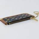 LOUIS VUITTON Multicolor Pochette Cles Coin Purse Black M13664 LV Auth bs31521-5