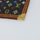 LOUIS VUITTON Multicolor Pochette Cles Coin Purse Black M13664 LV Auth bs31521-7