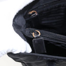 PRADA Tote Bag Nylon Black Silver Auth bs31530-10