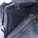 PRADA Tote Bag Nylon Black Silver Auth bs31530-11