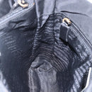 PRADA Tote Bag Nylon Black Silver Auth bs31530-19