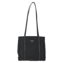 PRADA Tote Bag Nylon Black Silver Auth bs31530-13