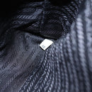PRADA Tote Bag Nylon Black Silver Auth bs31530-12