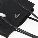 PRADA Tote Bag Nylon Black Silver Auth bs31530-6