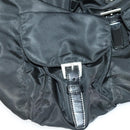 PRADA Backpack Nylon Black Silver Auth bs31532-26