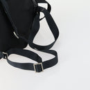 PRADA Backpack Nylon Black Silver Auth bs31532-8
