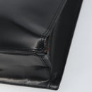 PRADA Tote Bag Enamel Black Silver Auth bs31534-16