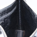PRADA Tote Bag Enamel Black Silver Auth bs31534-20