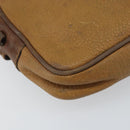 LOEWE Shoulder Bag Leather Beige Gold Auth bs31535-14