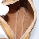 LOEWE Shoulder Bag Leather Beige Gold Auth bs31535-12