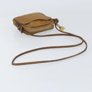 LOEWE Shoulder Bag Leather Beige Gold Auth bs31535-7