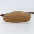 LOEWE Shoulder Bag Leather Beige Gold Auth bs31535-5