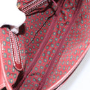 LOEWE Shoulder Bag Leather Bordeaux Gold Auth bs31536-11