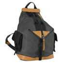 LOEWE Eye Nature Convertible Backpack Canvas Leather Gray Silver Auth bs31537-1
