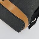 LOEWE Eye Nature Convertible Backpack Canvas Leather Gray Silver Auth bs31537-16