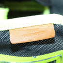 LOEWE Eye Nature Convertible Backpack Canvas Leather Gray Silver Auth bs31537-12