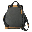 LOEWE Eye Nature Convertible Backpack Canvas Leather Gray Silver Auth bs31537-2