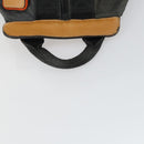 LOEWE Eye Nature Convertible Backpack Canvas Leather Gray Silver Auth bs31537-7