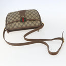 GUCCI GG Supreme Web Sherry Line Bag PVC Beige Gold 89 02 032 Auth bs31538-7