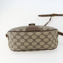 GUCCI GG Supreme Web Sherry Line Bag PVC Beige Gold 89 02 032 Auth bs31538-9