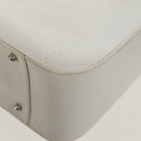 GUCCI Hand Bag Leather 2way White Silver 000 2058 0307 5 Auth bs31539-20
