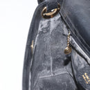 GUCCI Shoulder Bag Leather Black Gold Auth bs31540-18