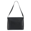 GUCCI Shoulder Bag Leather Black Gold Auth bs31540-3