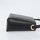 GUCCI Shoulder Bag Leather Black Gold Auth bs31540-4