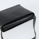 GUCCI Shoulder Bag Leather Black Gold Auth bs31540-6