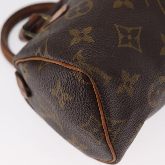 LOUIS VUITTON Monogram Mini Speedy Hand Bag M41534 LV Auth bs31542