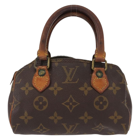 LOUIS VUITTON Monogram Mini Speedy Hand Bag M41534 LV Auth bs31542