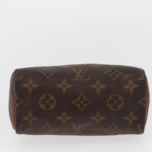 LOUIS VUITTON Monogram Mini Speedy Hand Bag M41534 LV Auth bs31542