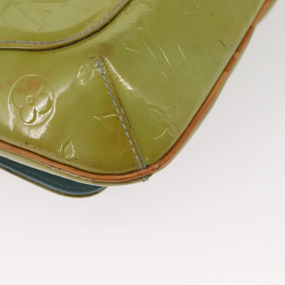 LOUIS VUITTON Monogram Vernis Thompson Street Bag Baby Blue M91009 Auth bs31550