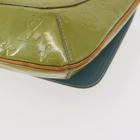 LOUIS VUITTON Monogram Vernis Thompson Street Bag Baby Blue M91009 Auth bs31550