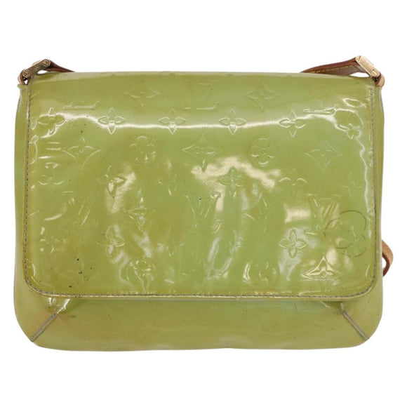 LOUIS VUITTON Monogram Vernis Thompson Street Bag Baby Blue M91009 Auth bs31550