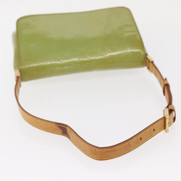 LOUIS VUITTON Monogram Vernis Thompson Street Bag Baby Blue M91009 Auth bs31550