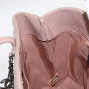 CHANEL Matelasse Tote Bag Leather 2way Pink Silver CC Auth bs31551-20