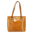 LOUIS VUITTON Monogram Vernis Houston Hand Bag Beige M91004 LV Auth bs31556-13
