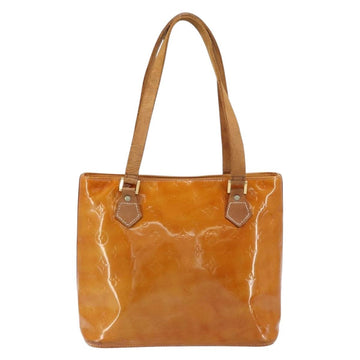 LOUIS VUITTON Monogram Vernis Houston Hand Bag Beige M91004 LV Auth bs31556 - 0