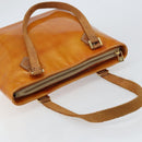 LOUIS VUITTON Monogram Vernis Houston Hand Bag Beige M91004 LV Auth bs31556-6