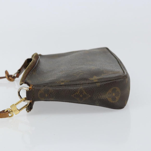 LOUIS VUITTON Monogram Pochette Accessoires Pouch M51980 LV Auth bs31557
