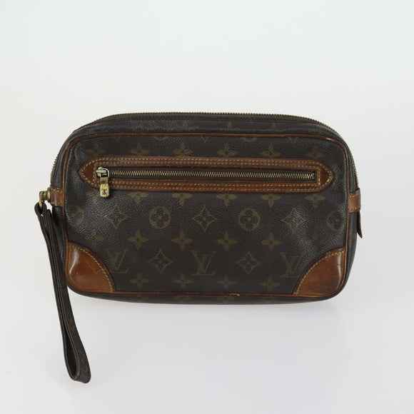 LOUIS VUITTON Monogram Clutch Bag 3 Set LV Auth bs31558