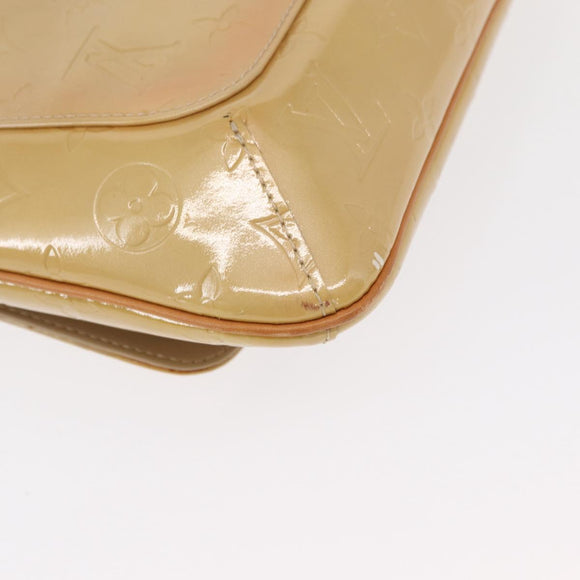 LOUIS VUITTON Monogram Vernis Thompson Street Bag Beige M91301 LV Auth bs31559