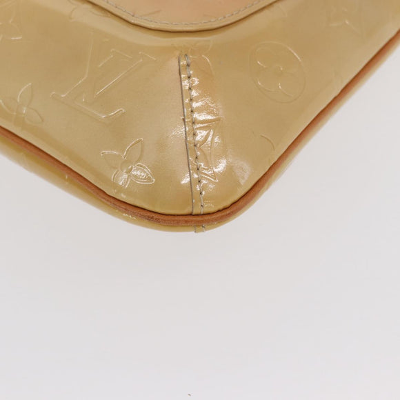 LOUIS VUITTON Monogram Vernis Thompson Street Bag Beige M91301 LV Auth bs31559