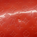 LOUIS VUITTON Monogram Vernis Houston Hand Bag Red M91092 LV Auth bs31560-8