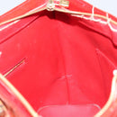LOUIS VUITTON Monogram Vernis Houston Hand Bag Red M91092 LV Auth bs31560-23