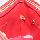 LOUIS VUITTON Monogram Vernis Houston Hand Bag Red M91092 LV Auth bs31560-24