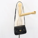 GIVENCHY Shoulder Bag Leather Black Gold Auth bs31564-24