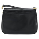 GIVENCHY Shoulder Bag Leather Black Gold Auth bs31564-3
