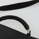 Gianni Versace Business Bag Nylon Leather 2way Black Silver Auth bs31565-15